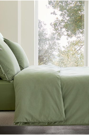 Sabbal Washed Cotton Percale Duvet Cover