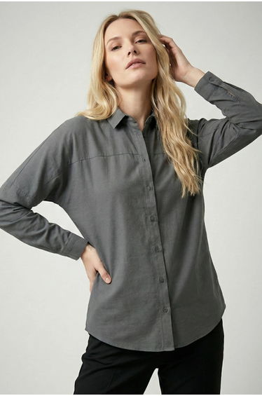 BDART Relaxed Fit Poplin Shirt with Button Closure
