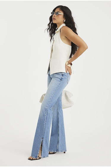 Blue Flared Jeans