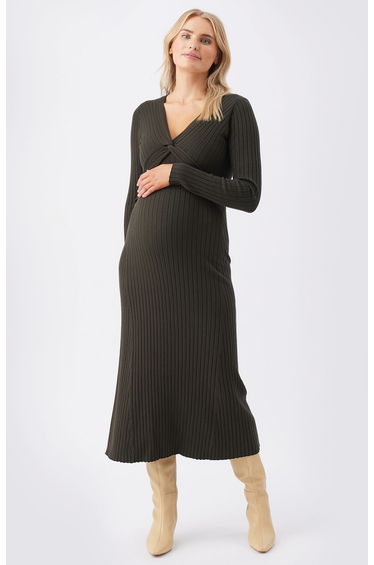 Remi Knit Nursing Dress (Ivy)
