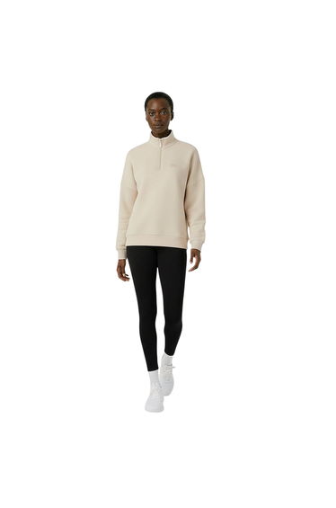 USA Pro Womens/Ladies Quarter Zip Sweatshirt - Cream