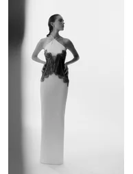 Mirabeau White Cut-out Lace Maxi Dress