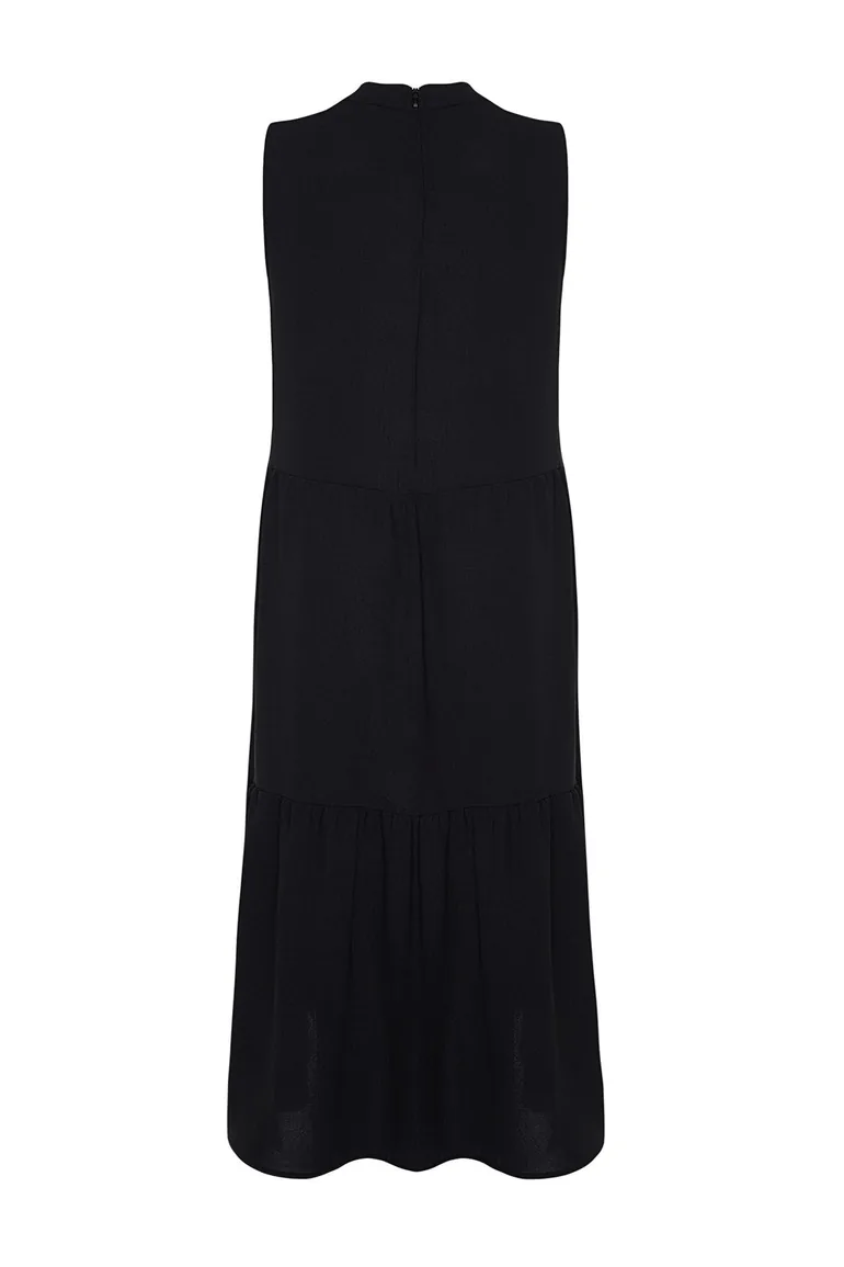 Plus Size Dress - Black - Basic - 4
