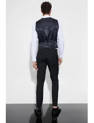 Slim Waistcoat - black - 1