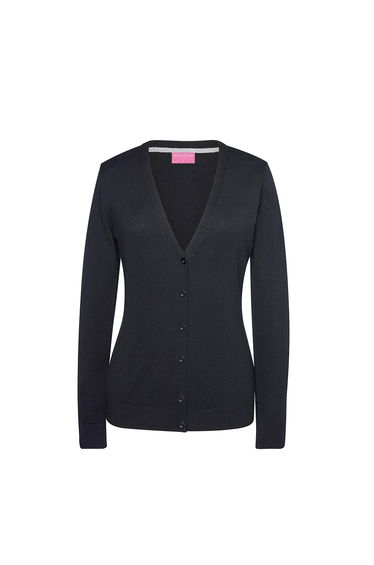Brook Taverner Womens/Ladies Augusta V Neck Cardigan - Black