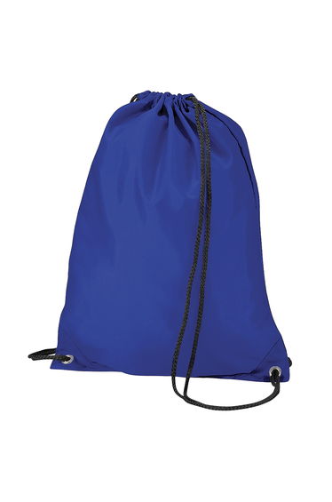 BagBase Budget Water Resistant Sports Gymsac Drawstring Bag (11 Litres) (Pack of 2) - Royal