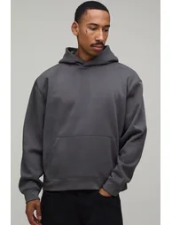 Oversized Marvel Comic License Print Hoodie - charcoal
