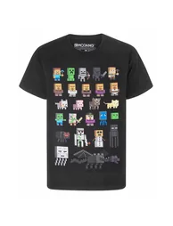Minecraft Childrens/Kids Sprites T-Shirt - Black