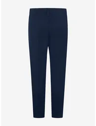 Boys School Slim Fit Trousers in Navy - 1