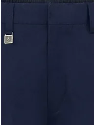 Boys School Slim Fit Trousers in Navy - 2