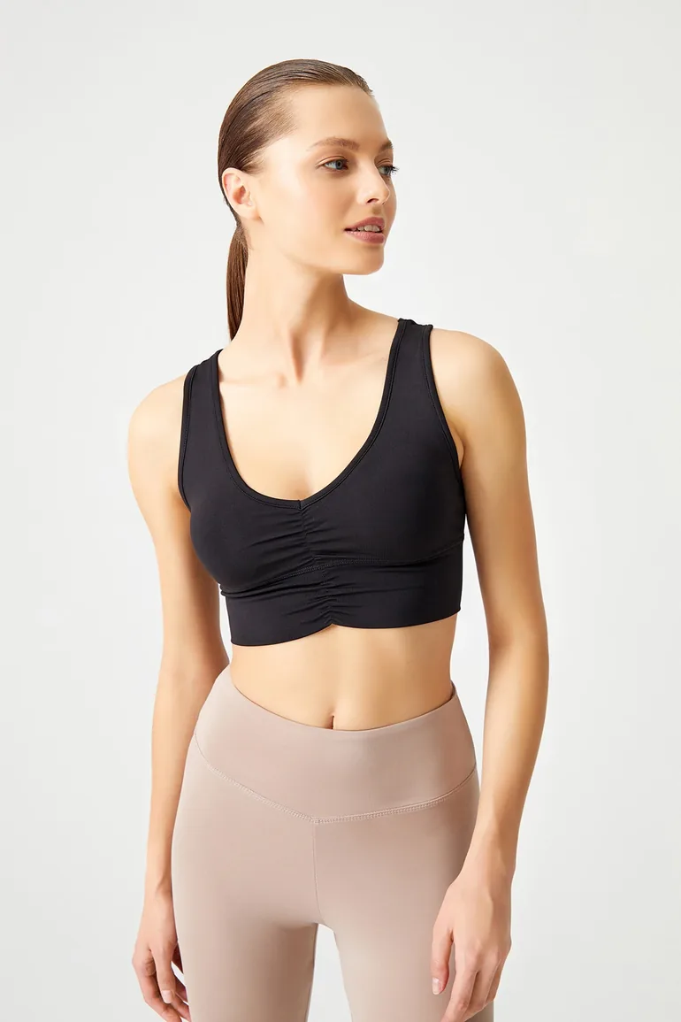 Crop Top - Black - Plain