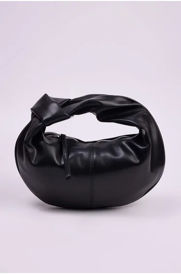 Black Women's Mini Oval Bag