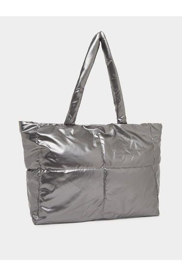 Charcoal Padded Shopper Bag