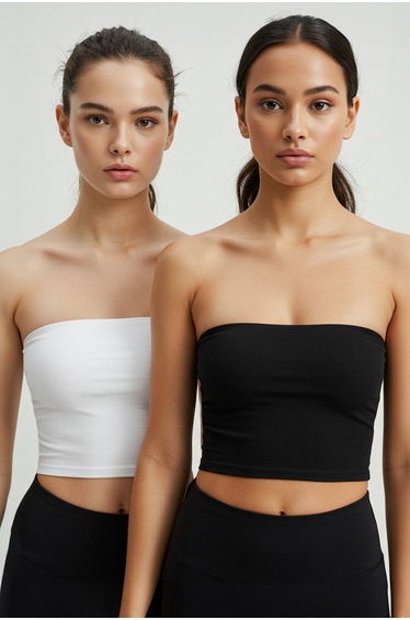 Sports Bra - Black - Plain