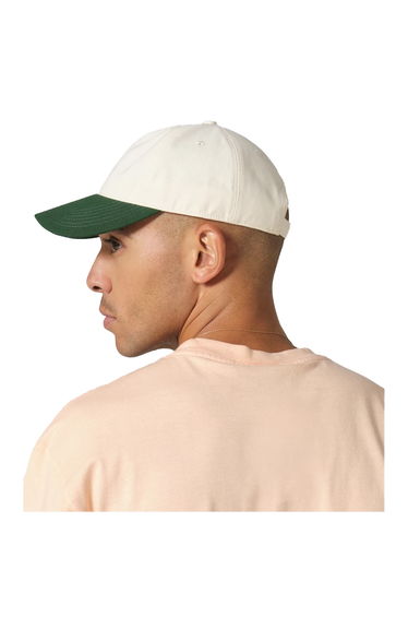 Beechfield Leisure Contrast Peak Baseball Cap - Natural/Forest Green