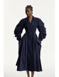 Eerika Ruch Deconstruct Balloon Sleeve Coat - 4