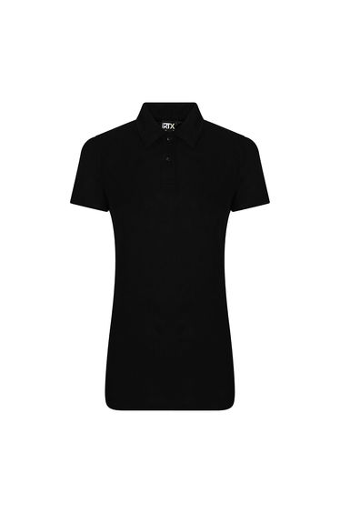 PRO RTX Womens/Ladies Pro Polyester Polo Shirt - Black