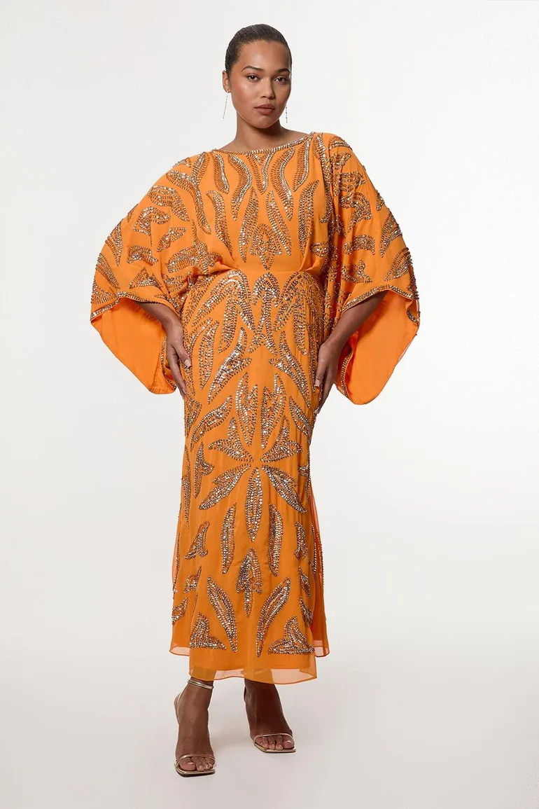 Plus Size Kimono Sleeve Embellished Maxi Dress Karen Millen : Dresses : VogaCloset Oman Plus Size Kimono Sleeve Embellished Maxi Dress Karen Millen : Dresses : VogaCloset Oman