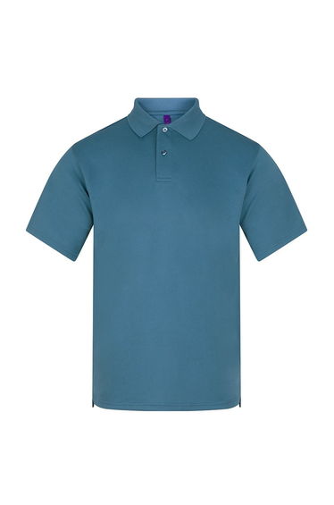 Henbury Mens Pique Polo Shirt - Airforce Blue