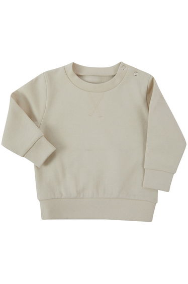 Larkwood Baby Sustainable Sweatshirt - Light Stone