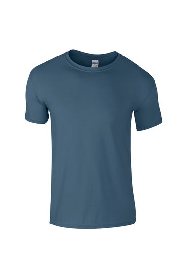 Gildan Mens Short Sleeve Soft-Style T-Shirt - Indigo Blue