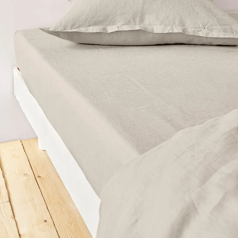 Washed Linen Fitted Sheet
