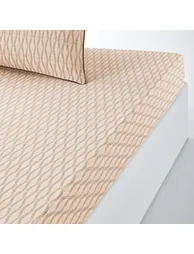 Sonora 30cm Geometric 100% Cotton Percale 200 Thread Count Fitted Sheet