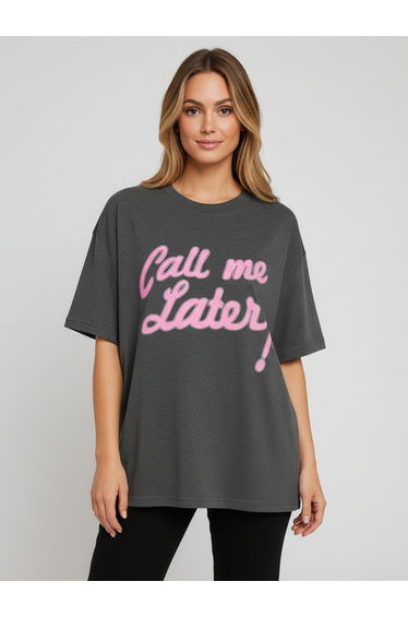 Women Grey Graphic Print T-Shirt