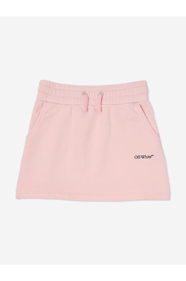 Off-White Girls Bookish Sweatskirt in Pink