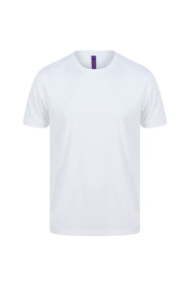 Henbury Mens HiCool Performance T-Shirt - White