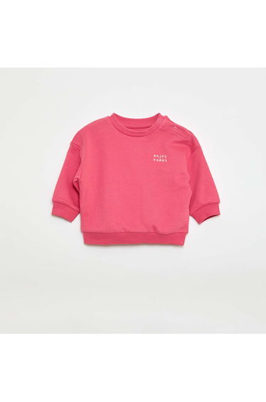 Marled French Terry Sweatshirt PINK