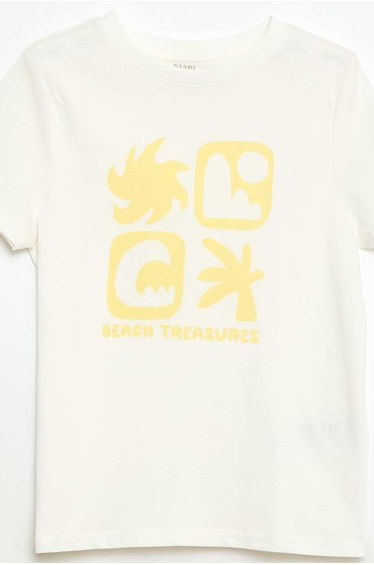 Printed Message T-Shirt WHITE