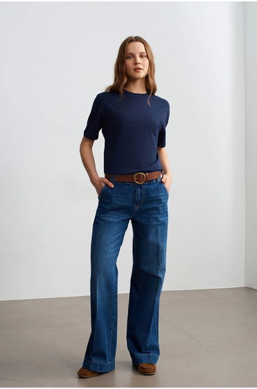 DILVIN Women's Cotton Crew Neck T-Shirt