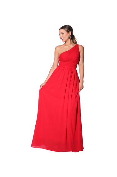 One Shoulder Evening Maxi Dress