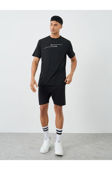 Graphic Print Round Neck Short Sleeve T-Shirt