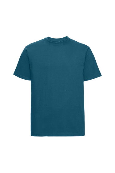 Russell Europe Mens Classic Heavyweight Ringspun Short Sleeve T-Shirt - Petrol Blue