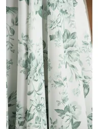 Lissa | Green Porcelain Print Square-Neck Dress - 6