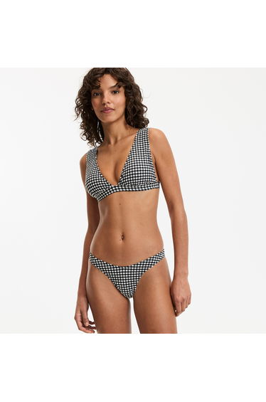 Signatures Johane Gingham Bikini Bottoms with High Waist