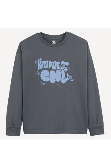 Slogan Print Long Sleeve T-Shirt