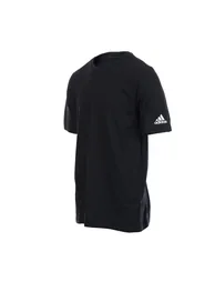 تيشيرت اديداس أسود بأكمام قصيرة - 1