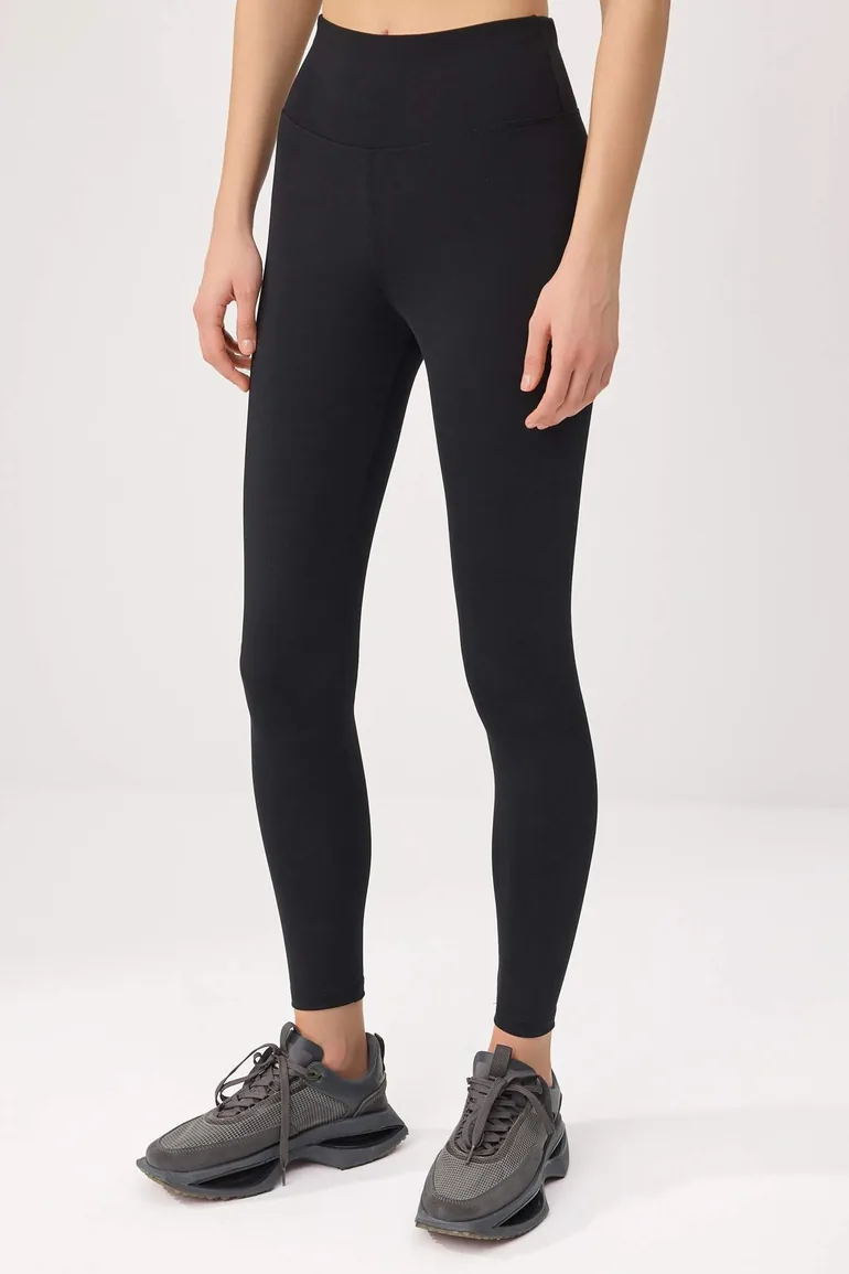 Black Polyamide Sports Leggings - 4