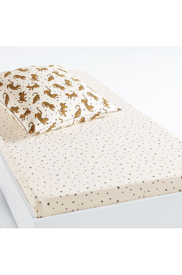 Tigris Tiger 25cm High 30% Recycled Cotton Fitted Sheet