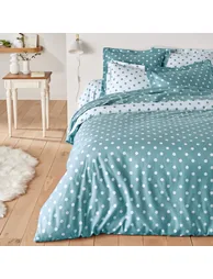 CLARISSE Polka Dot Cotton Flannel Pillowcase - 8