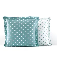 CLARISSE Polka Dot Cotton Flannel Pillowcase - 5