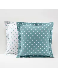 CLARISSE Polka Dot Cotton Flannel Pillowcase - 1