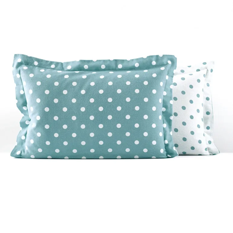 CLARISSE Polka Dot Cotton Flannel Pillowcase - 6