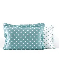 CLARISSE Polka Dot Cotton Flannel Pillowcase - 6