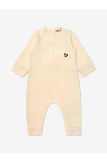 Baby Girls Logo Romper in Pink