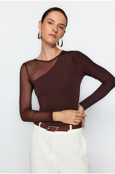 Bodysuit - Brown - Slim fit