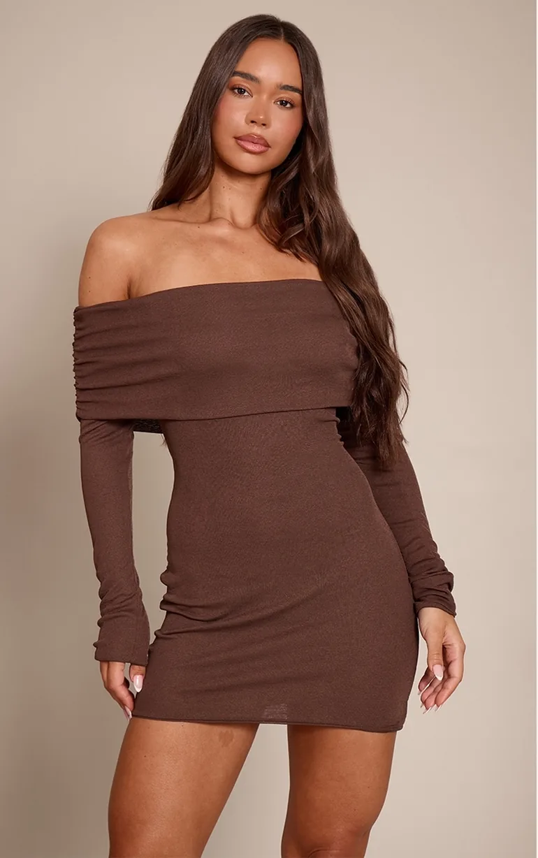 brown gingham short dress Autumn Gingham Mini Dress main image 1